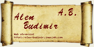 Alen Budimir vizit kartica